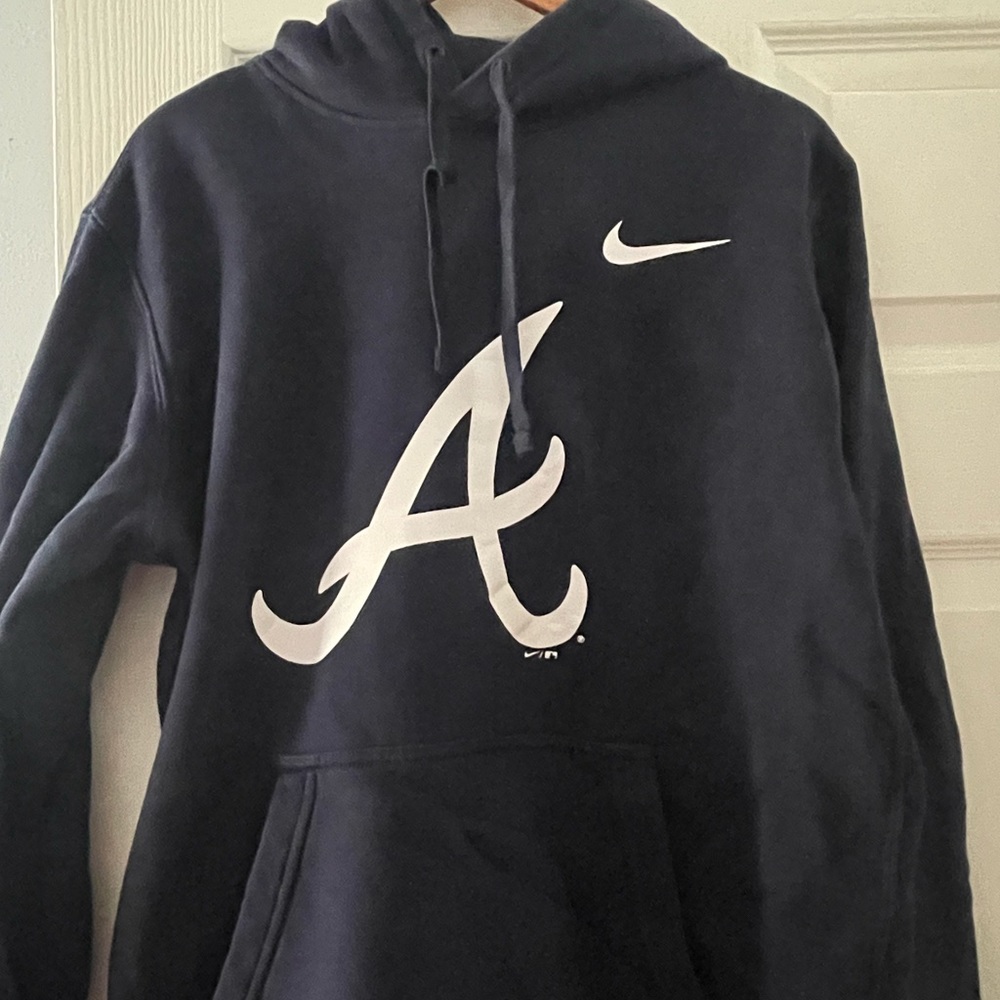 Atlanta braves navy Nike hoodie